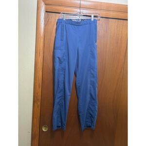Vera Bradley Scrub Pants Navy Blue Jogger Cargo Medical Uniform 29" Medium